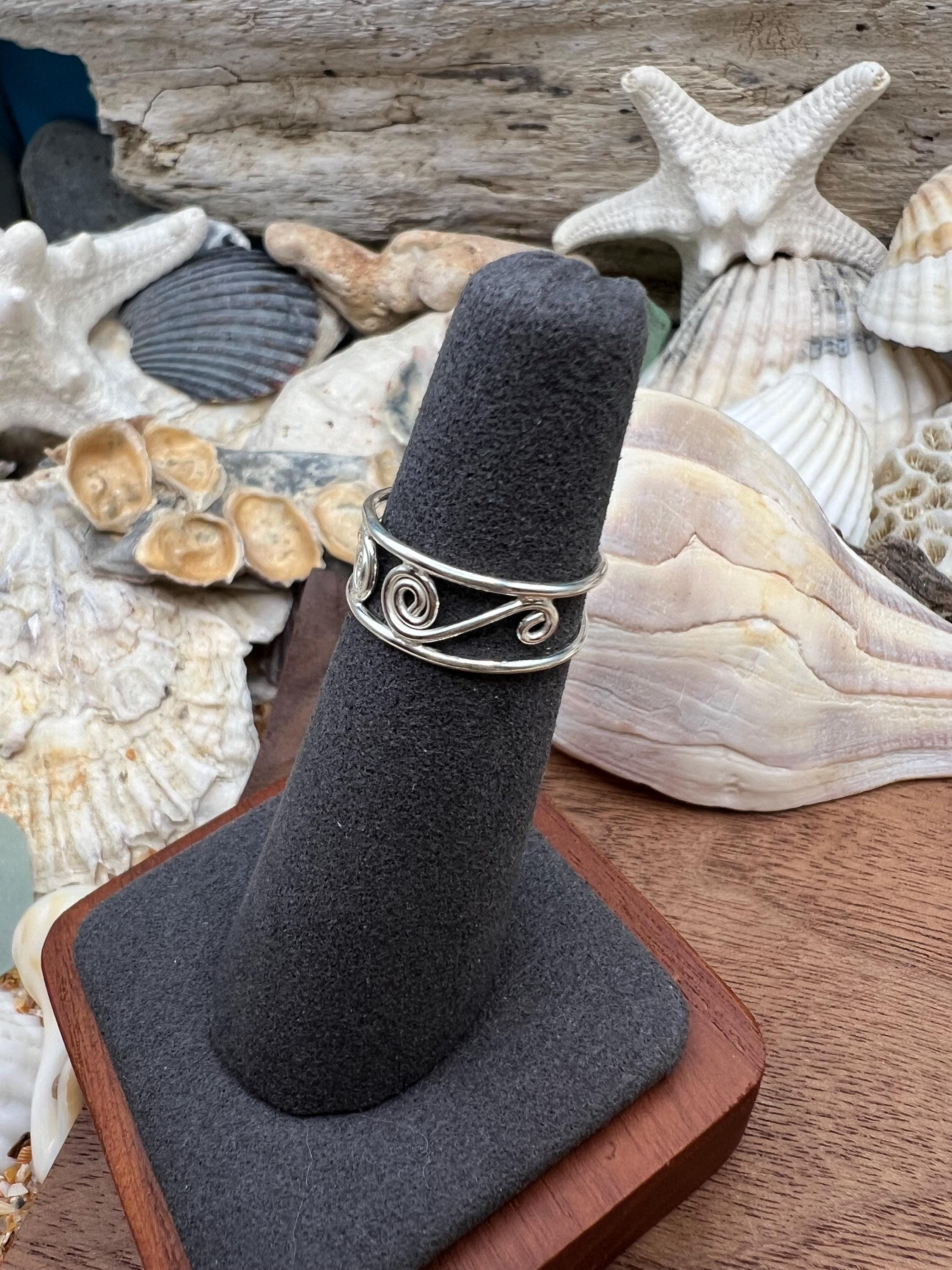 Open Pinwheel Toe Ring