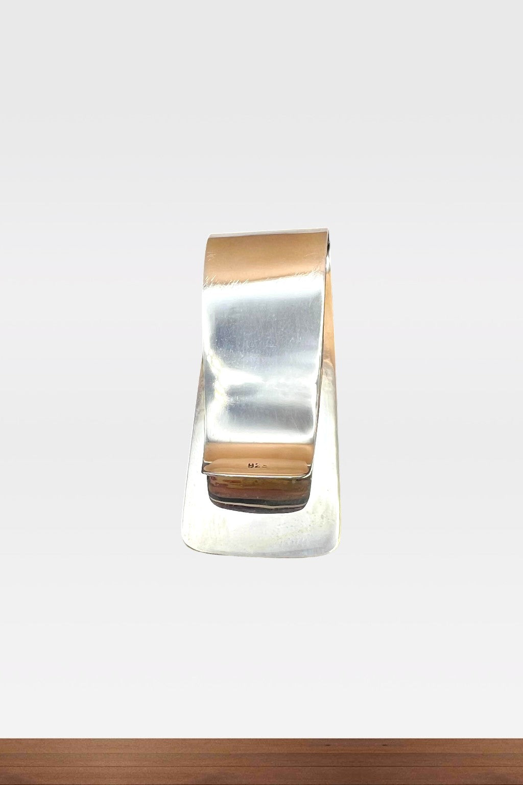 Striped Silver Money Clip